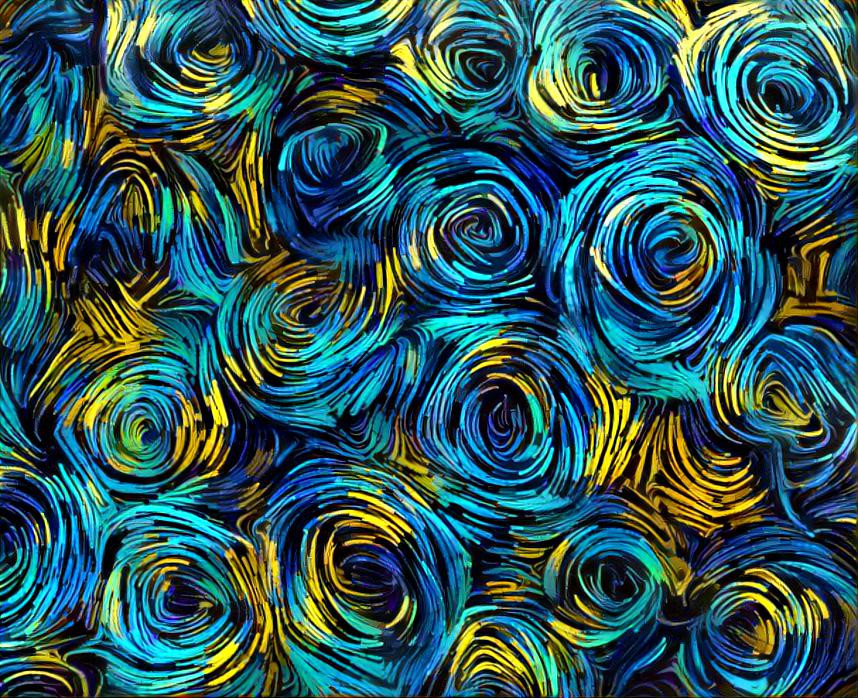 Roses with dream as fabric