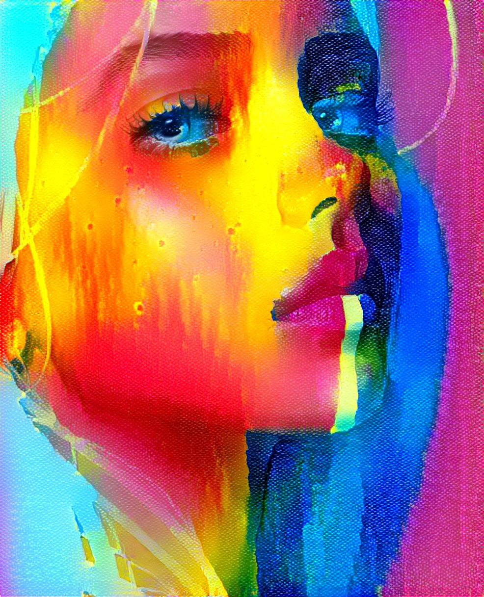 Colorful girl