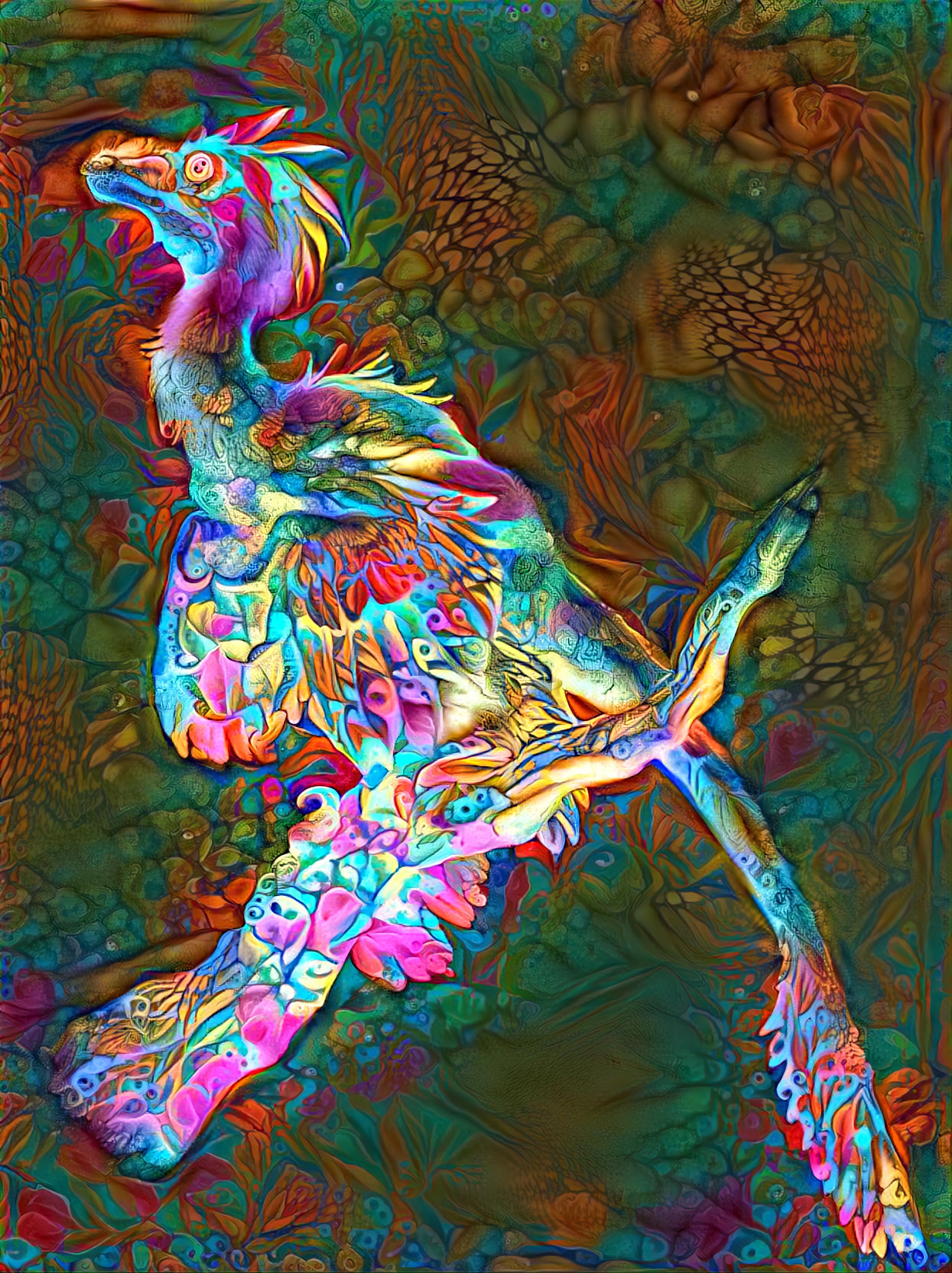 Floral Microraptor 2