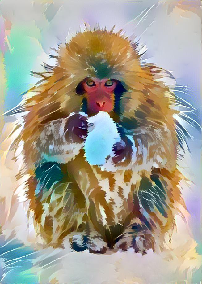 Japanese snow monkey.