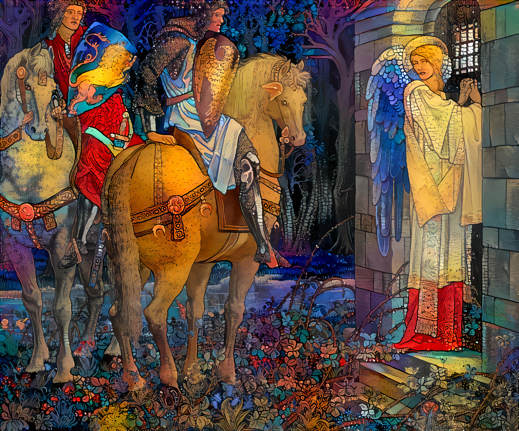 Quest for the Holy Grail Tapestries - Panel 3 - The Failure of Sir Gawaine.  Birmingham (UK) Museums Trust on Unsplash.
