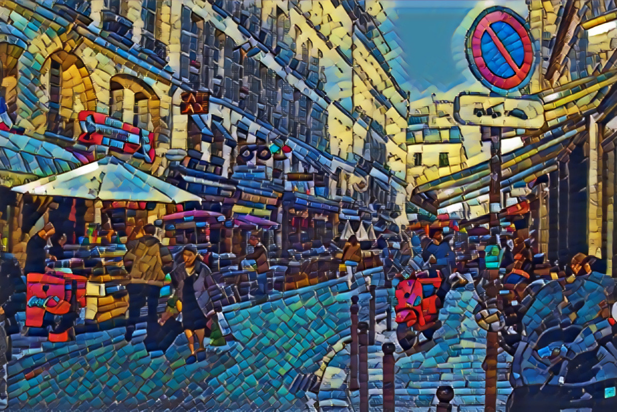 Paris street 2 mosaic
