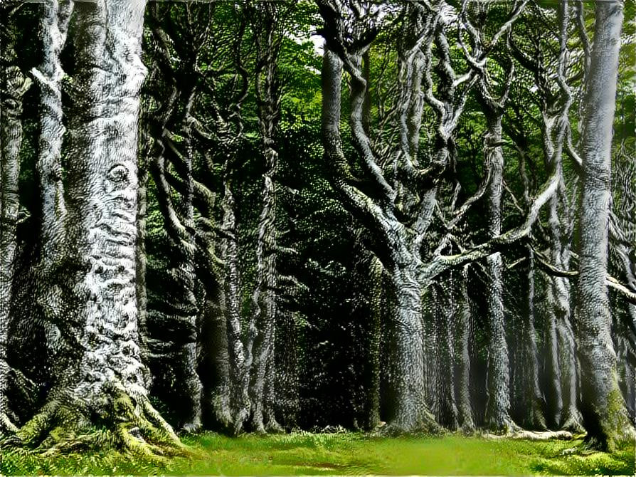 Etched Trees