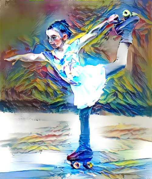 Young Artistic Rollerskater
