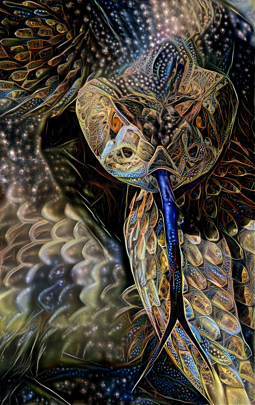 Snake with Golden Eyes