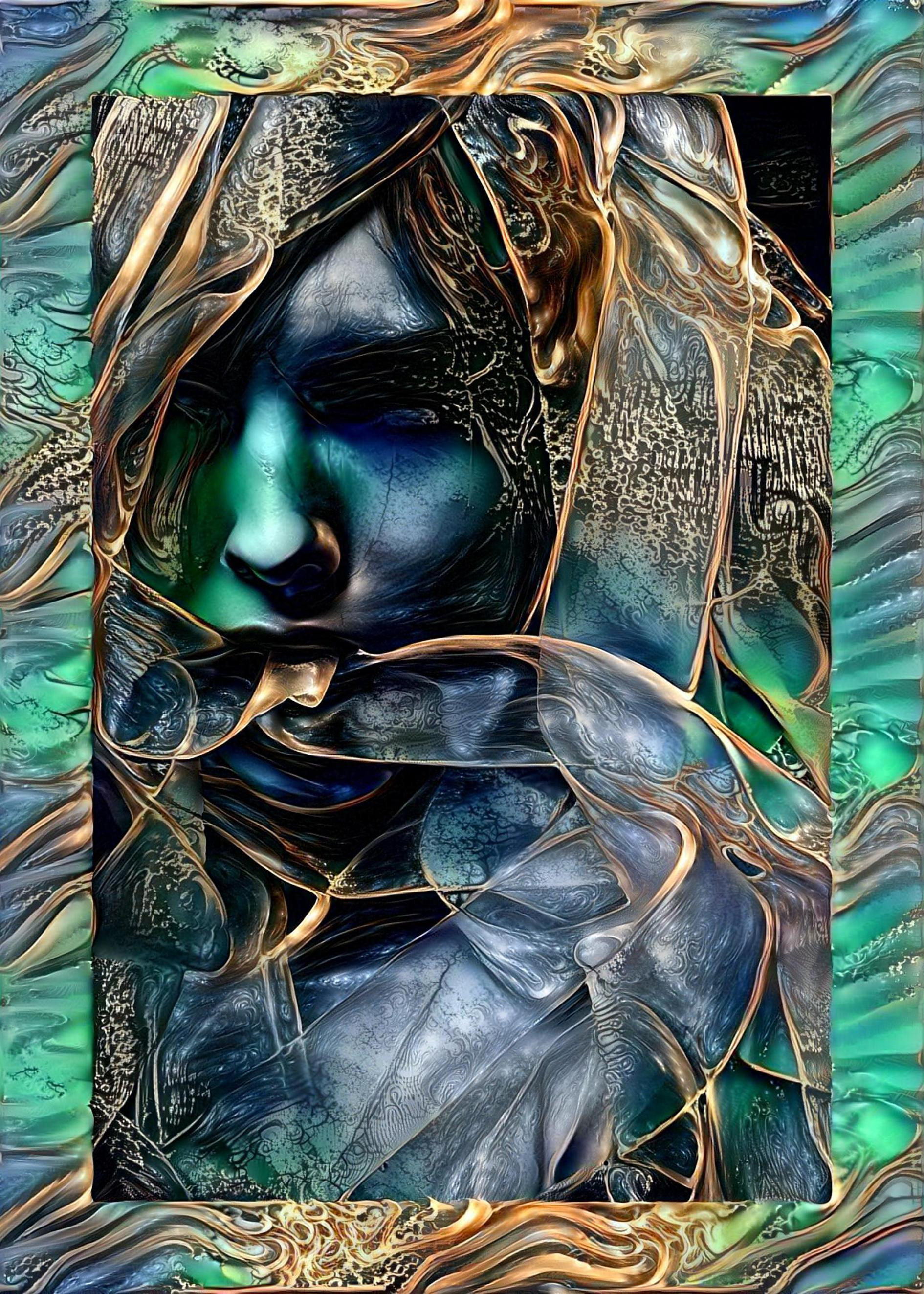 Emerald Girl in Frame 
