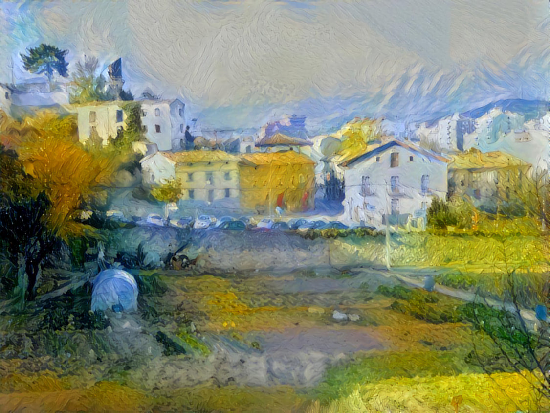- - - - - 'Allotments in Miranda de Ebro, northern Spain' - - - - - Digital art by Unreal - from own photo.        