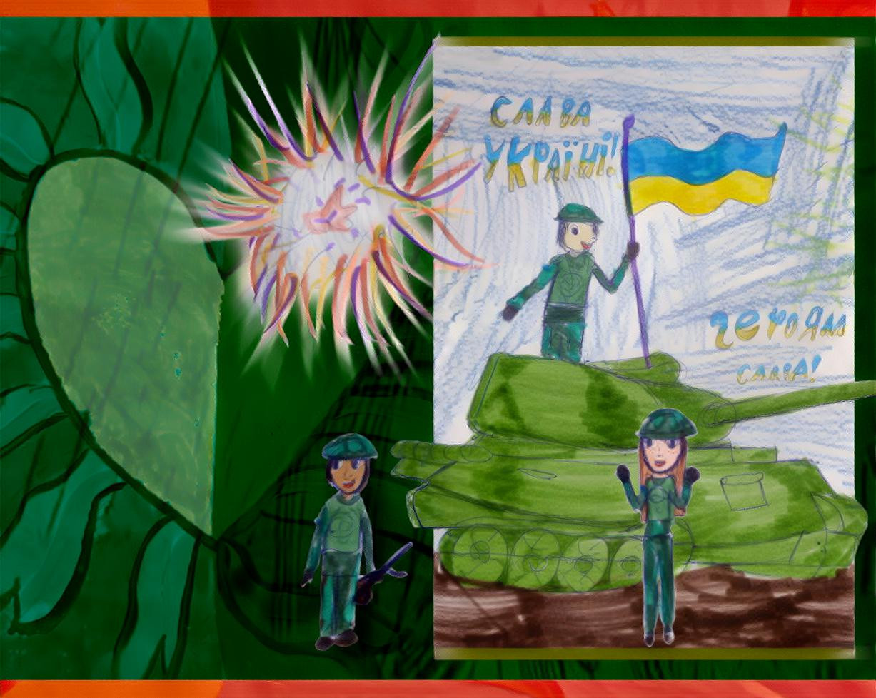 Recent artwork by the children of Ukraine …