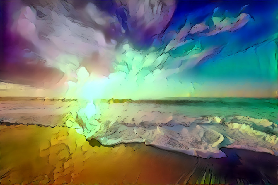 Watercolor wave