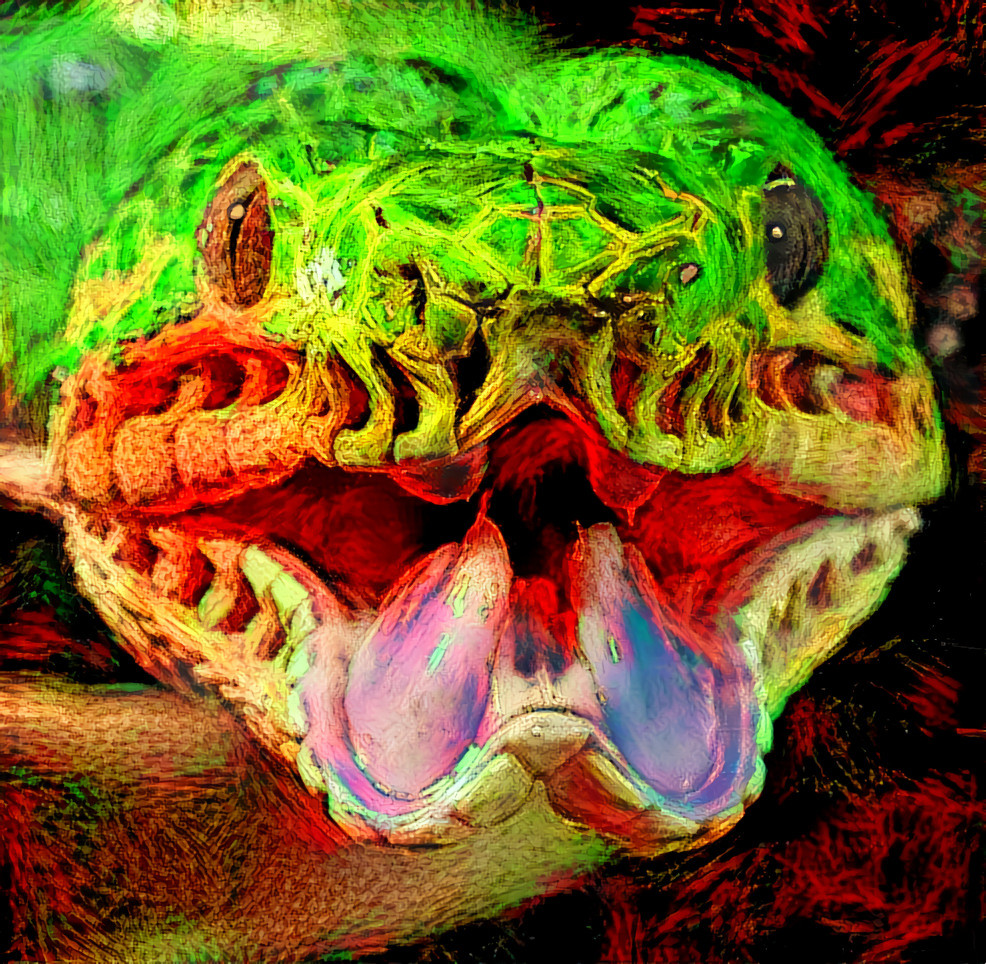 Emerald Tree Boa, style by me