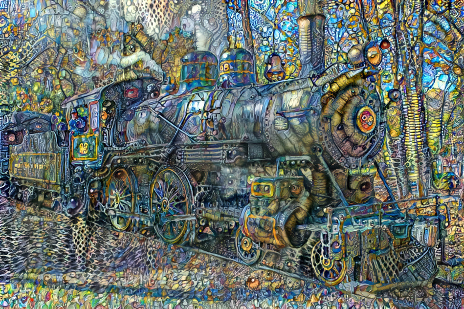 Train passing through the aether
