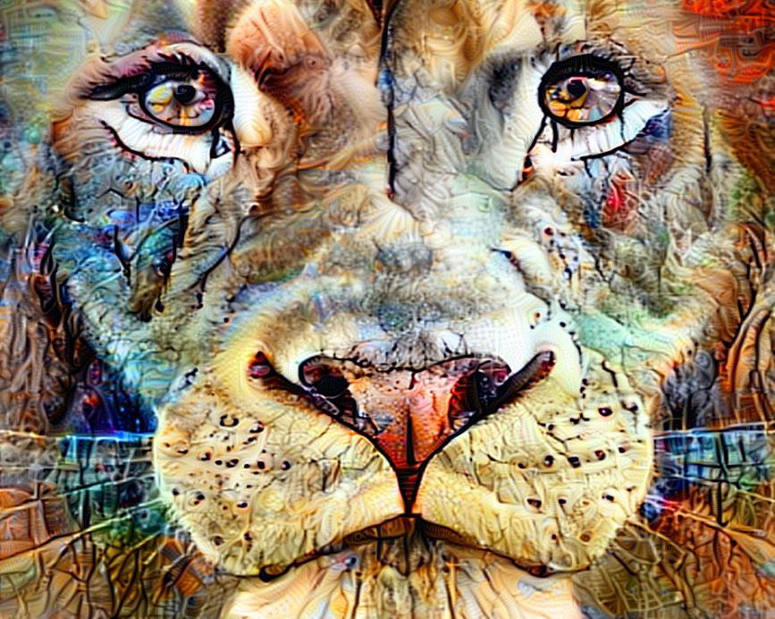 Majestic Lion Photo Montage - Image 5 of 9
