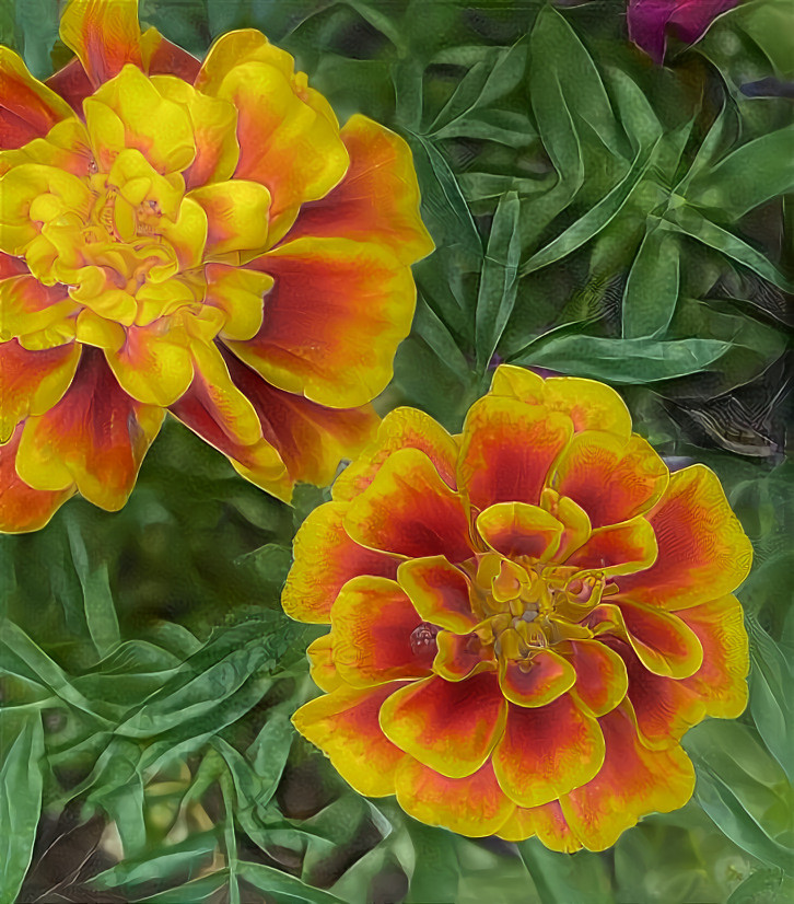 Bright marigolds