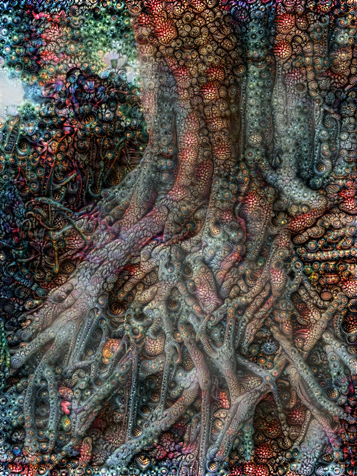 Fantasy Fractal Tree Roots