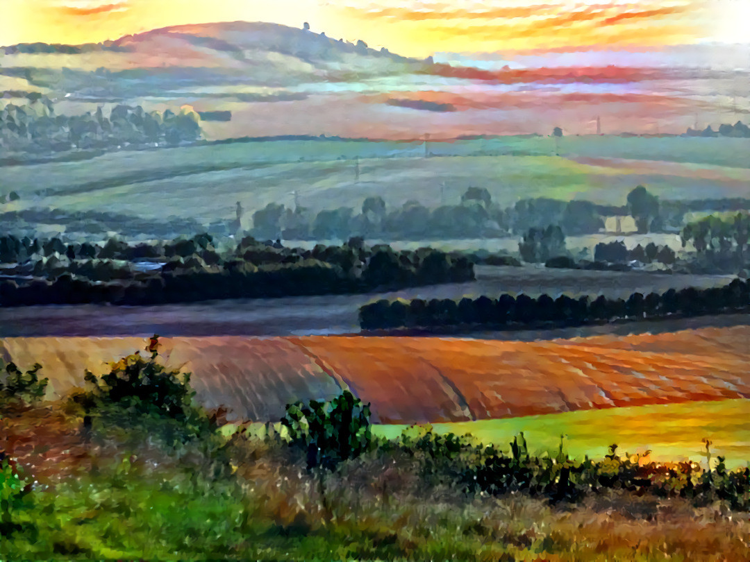 - - - - - 'English Landscape' - - - - - Digital art by Unreal - from own photo.