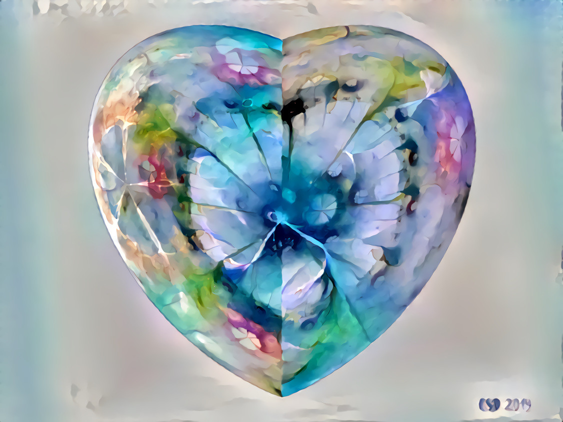 My Tie Dyed Heart - one of my JWildfire fractals.