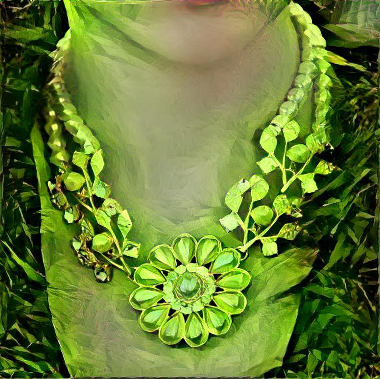 Necklace of pearls and wild soybean vines