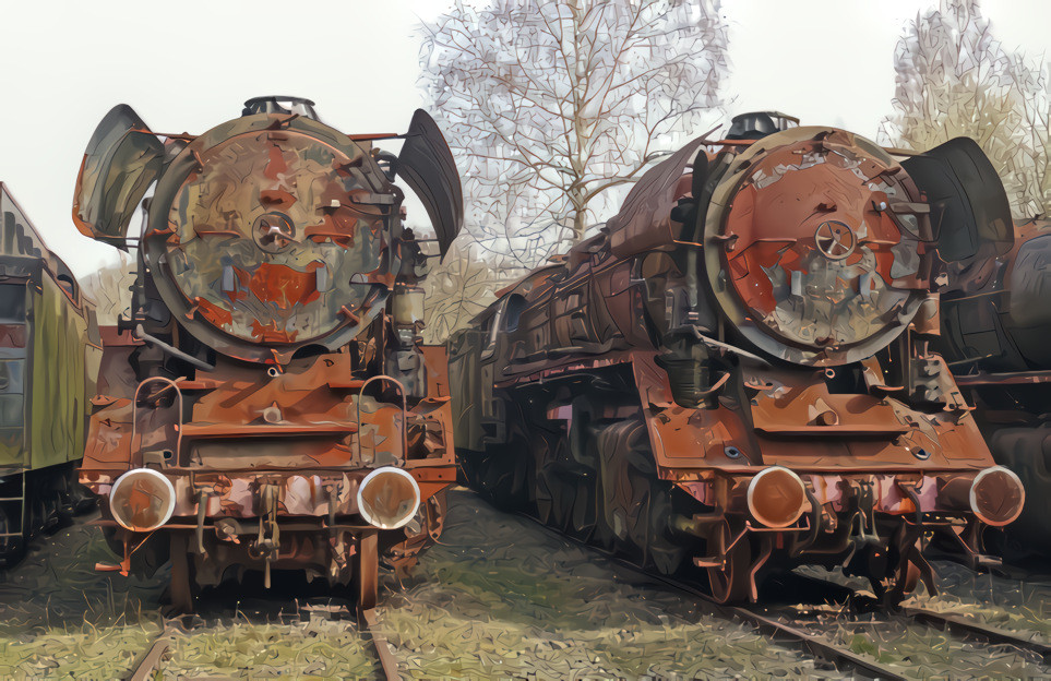 Rusted Train engines