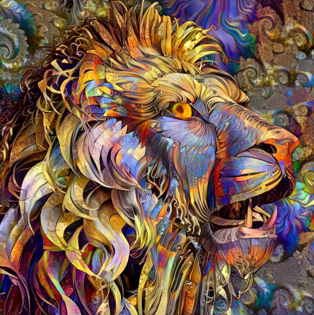 Colorful Metal Lion  [1.2MP]