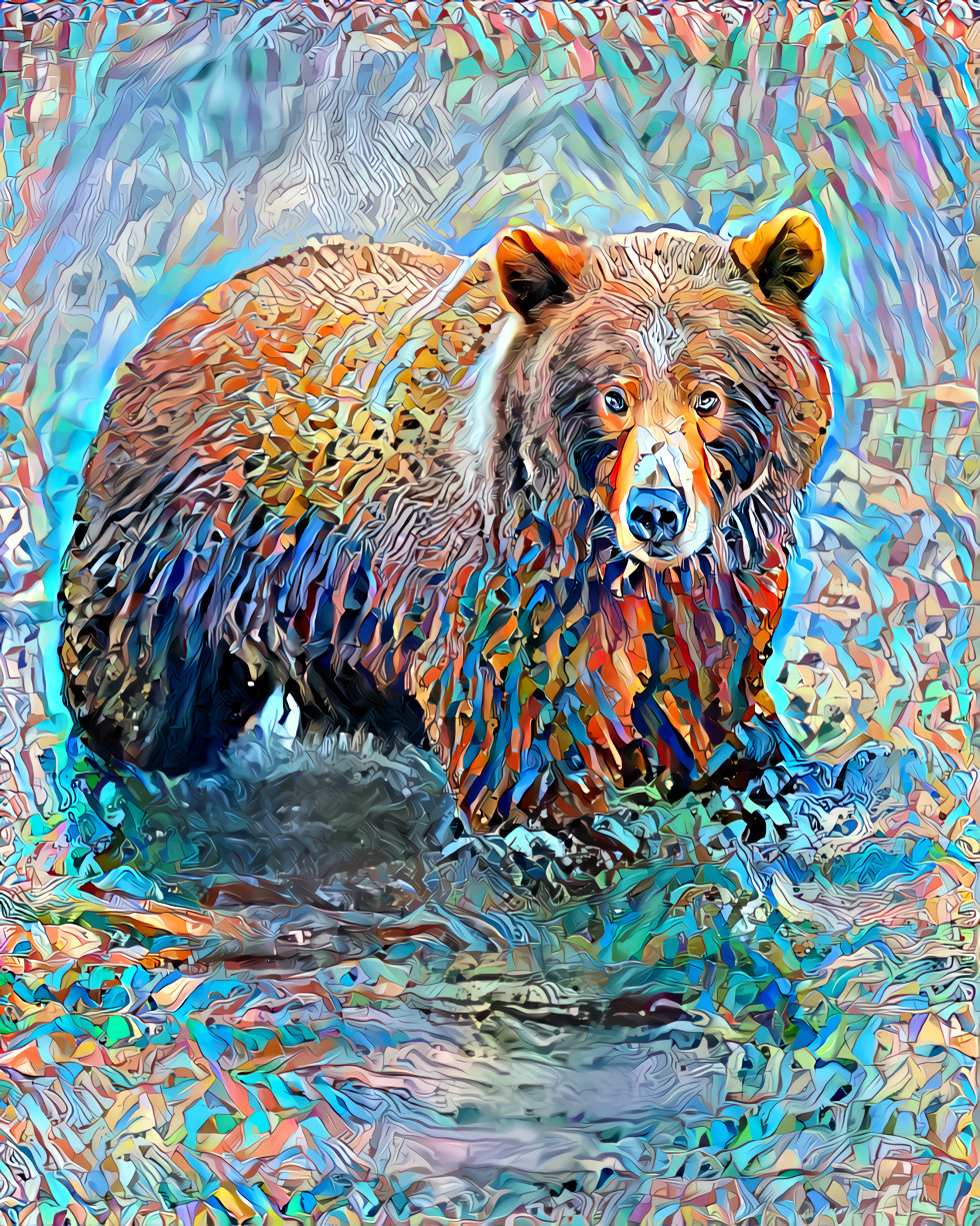 Bubba Bear in Dancing waters 