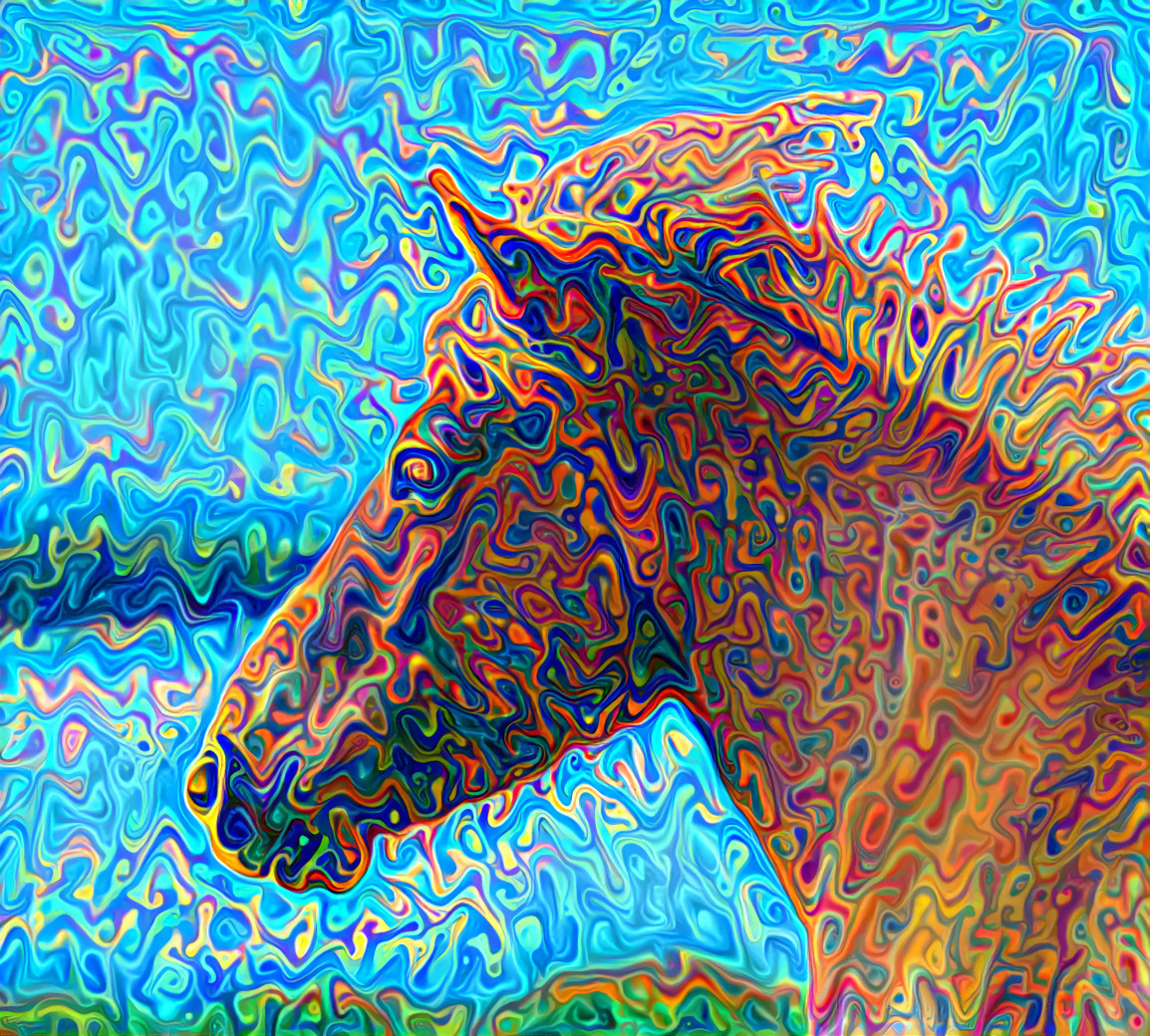 Psychedelic Horse - Style by Daniel W. Prust