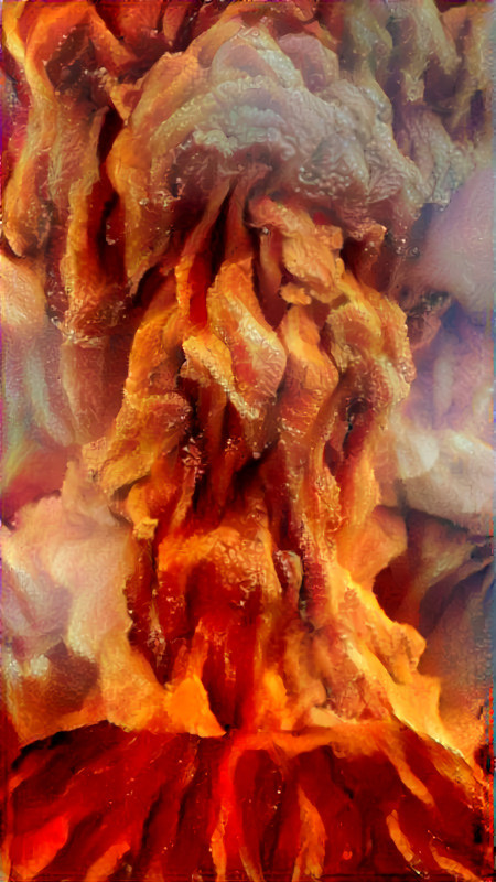 volcano of bacon