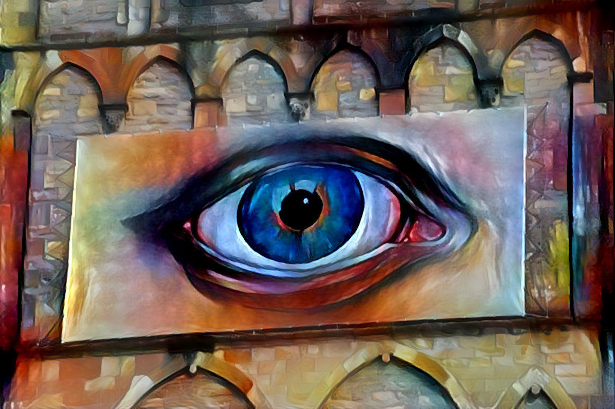 Artwork "Eye for Eye" by Pascale Feitner at Münster Cathedral (Germany)