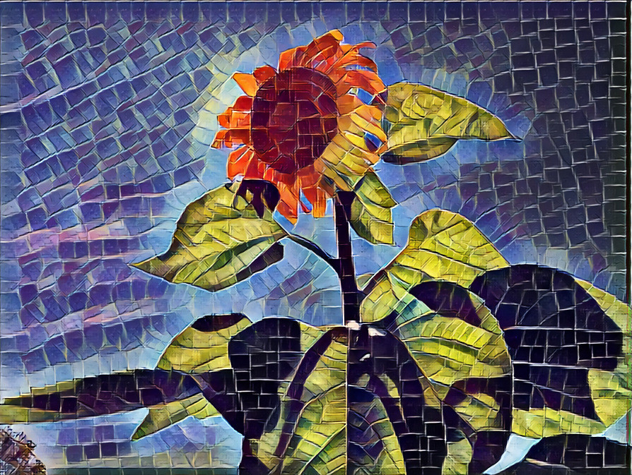 Stained-Glass Sunflower