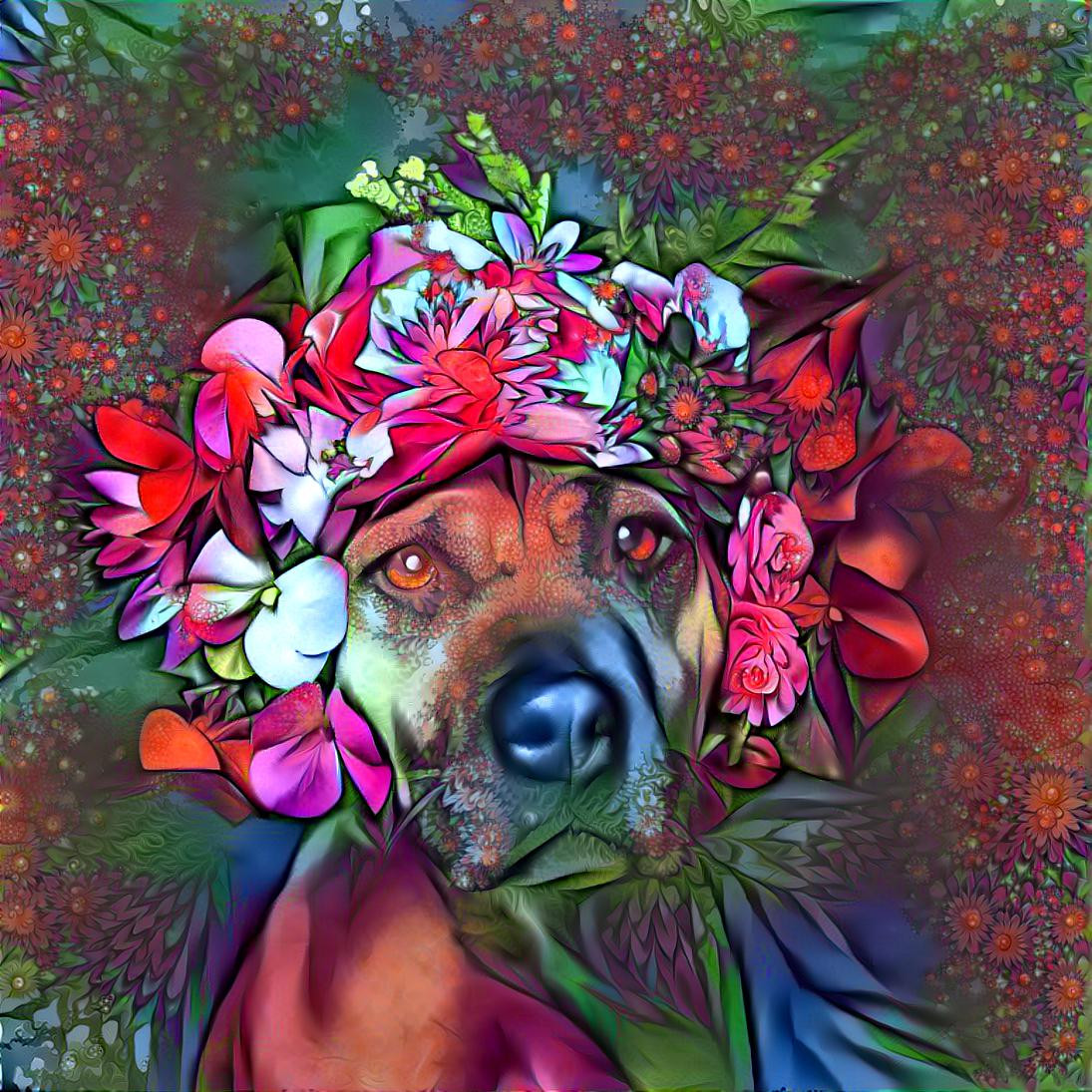 Floral Pitbull