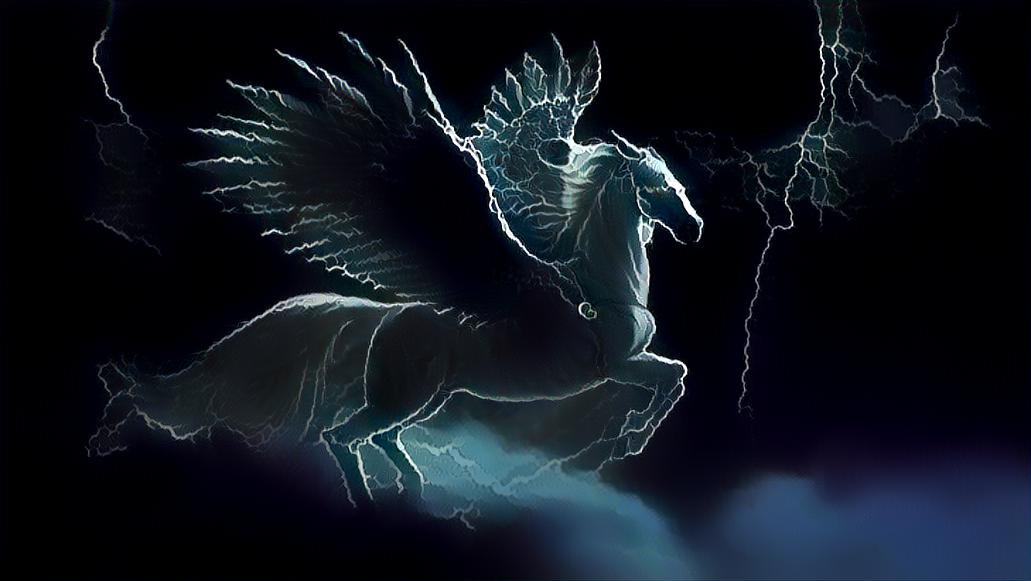 Lightning horse