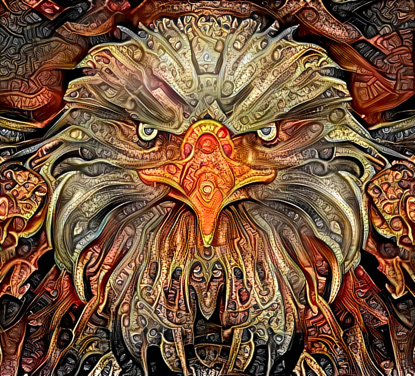 "Mystic eagle" (III/IV) _ source (edited and processed):  “Bald Eagle” by Rainer Mueller _ (190727) _