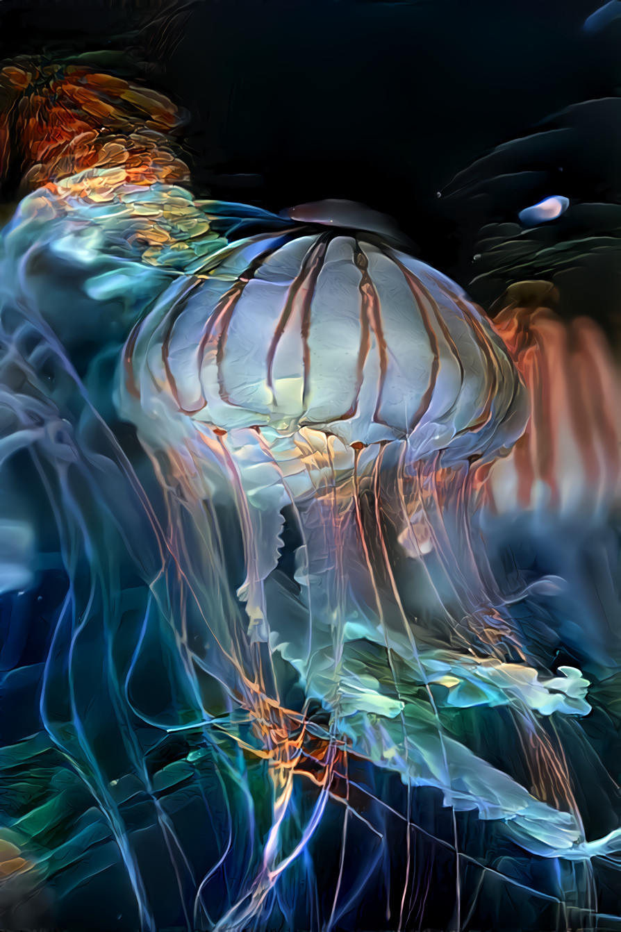 Luminous jellyfish 1/3