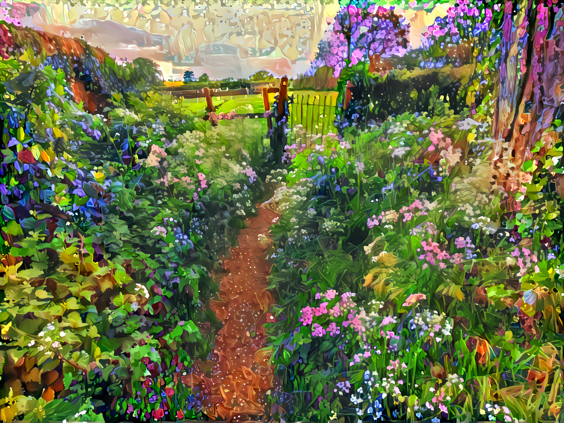 "Flowery Way" - by Unreal from own photo.