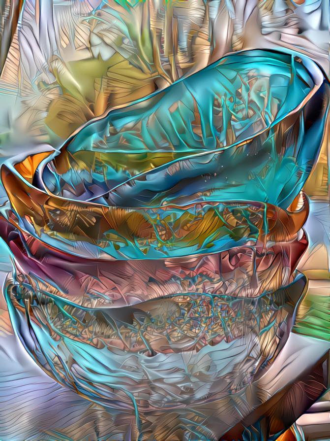 glass bowls - retextured