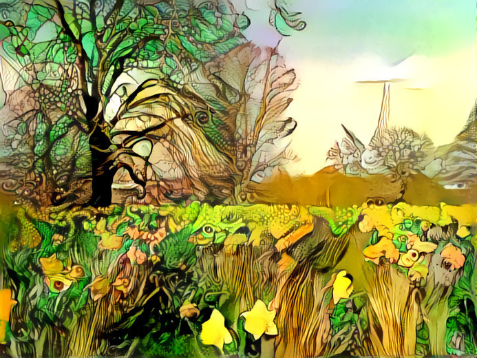 B:s daffodil field