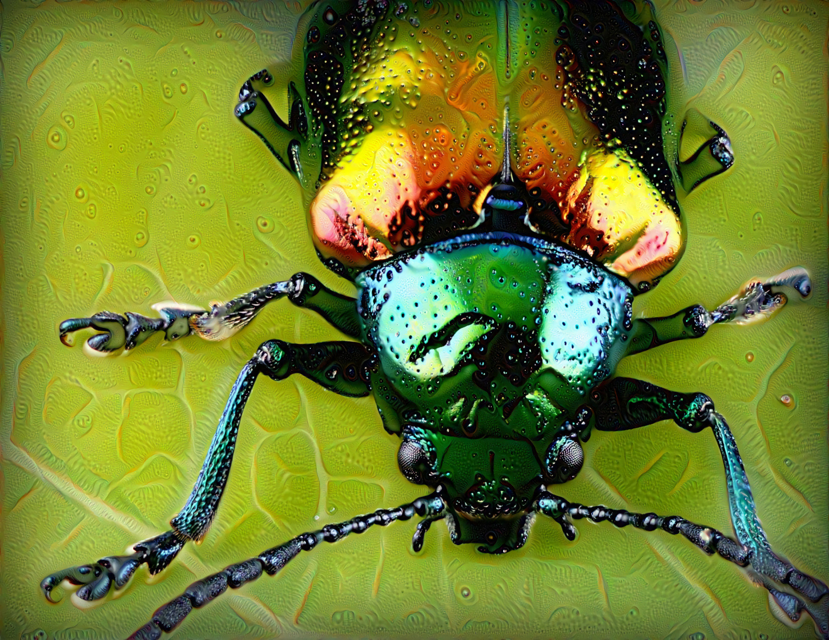 Scarab Beetle. Original photo by Alan Emery on Unsplash.