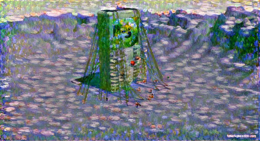 Dream of a genBeeple, Monet style