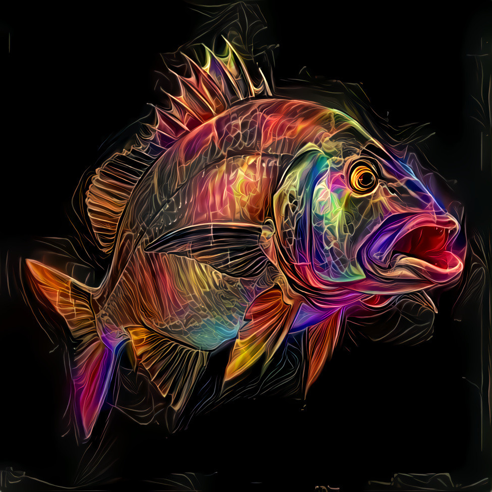 "Fish Colors Dive Together I" Tautvydas (based on Tommy Kinnerup work)