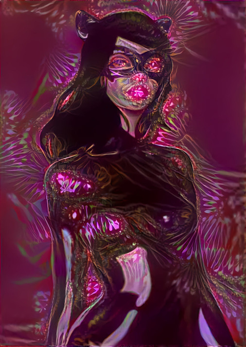 catwoman, purple jewels