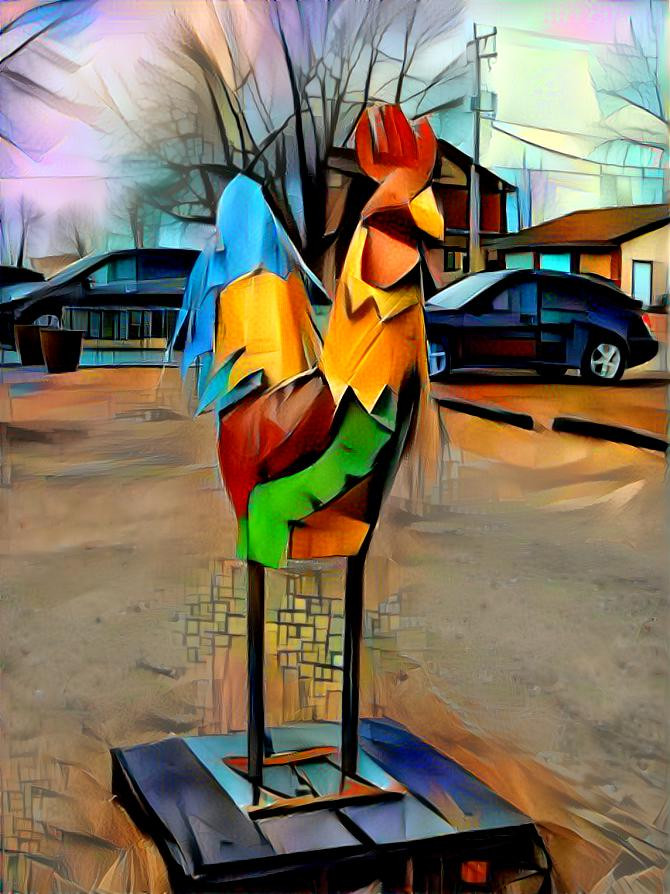 COLORFUL ROOSTER ART
