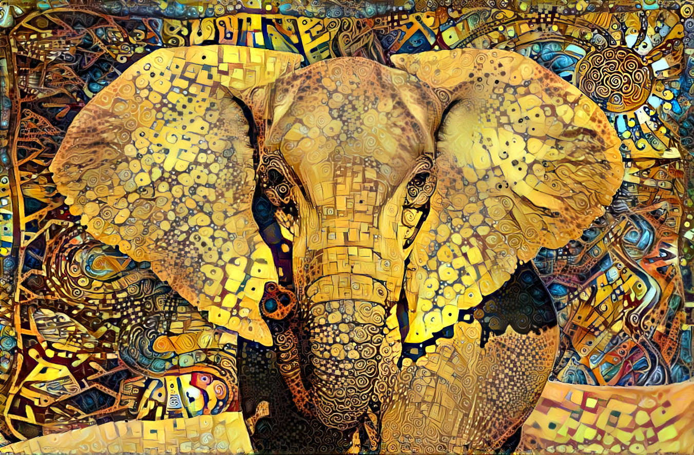 Golden Desert Elephant ...