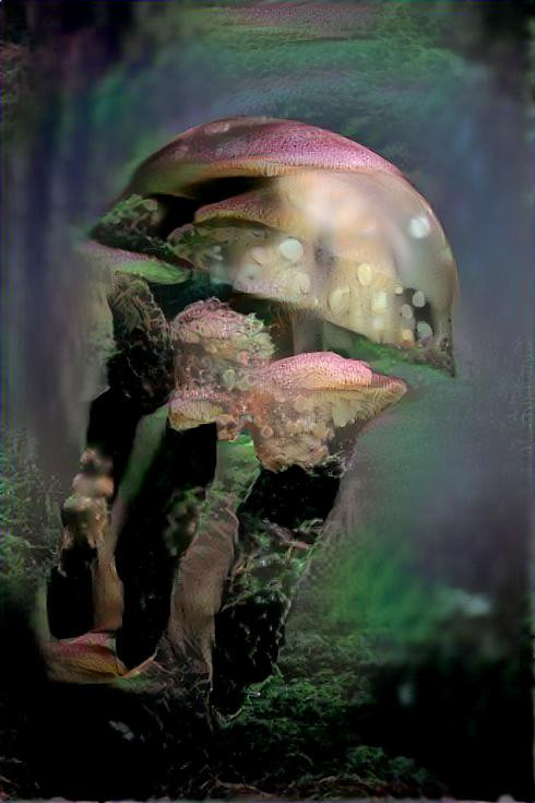 jellyfish, retextured as mushroom
