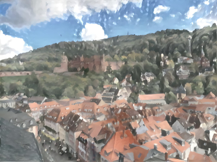 Heidelberg in watercolour