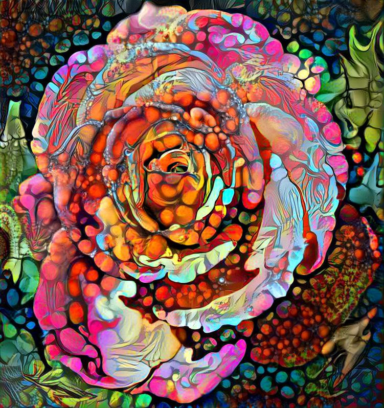 Photograph by myself - Liquefied Rose in Adobe