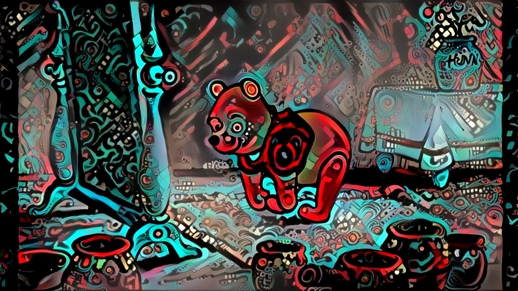 Winnie the pooh -- Aztec Style