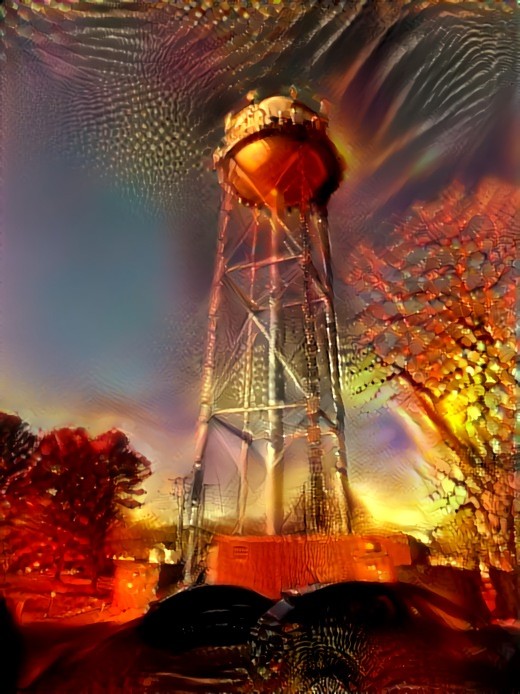 Water Tower in Infrared