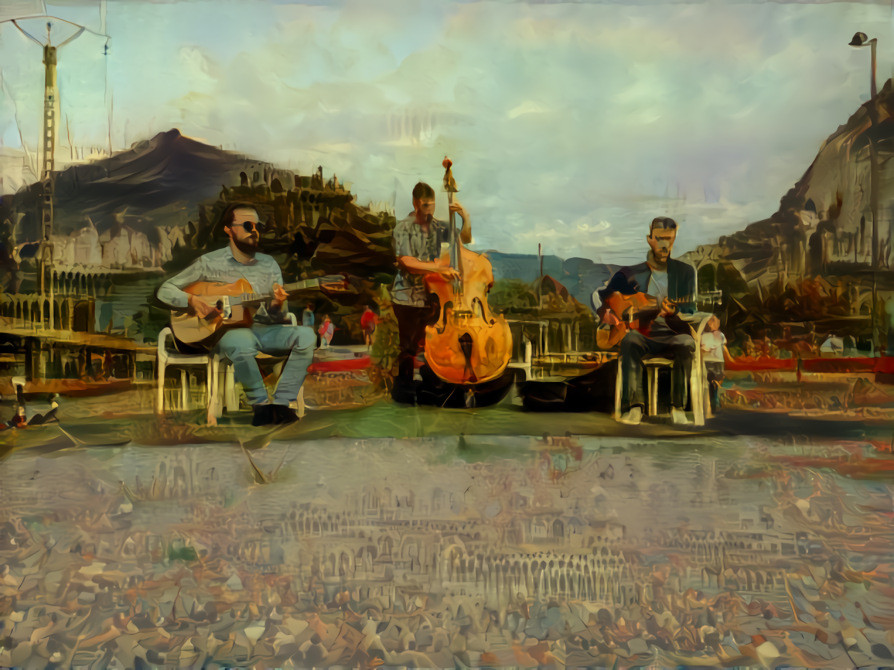 Gypsy jazz at the Venice mountains