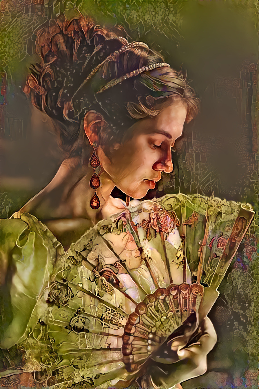 Young Lady with Fan