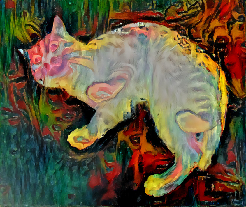Negative Pastel Cat
