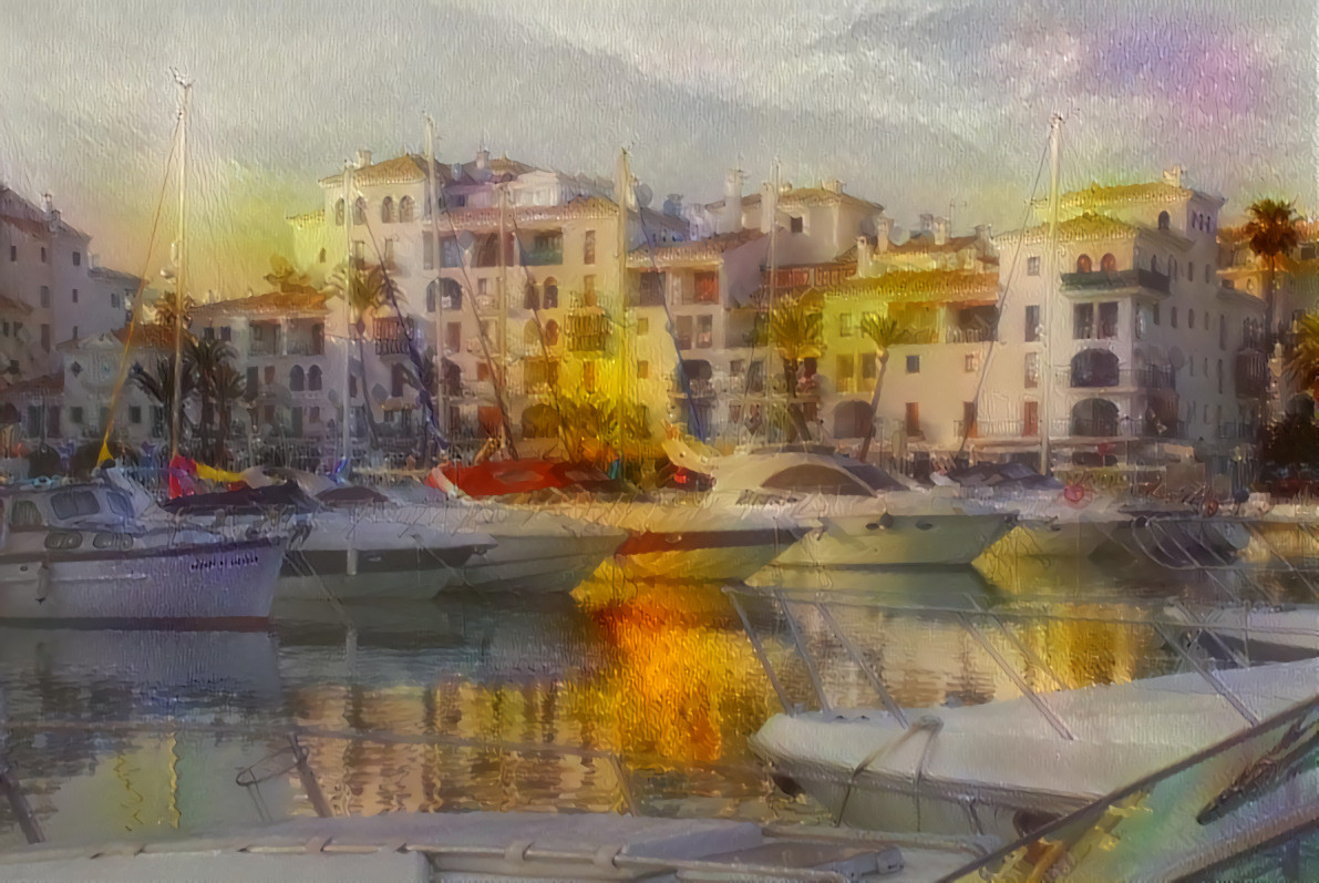 -  -  - 'Puerto de la Duquesa, Spain' -  -  -  Digital art by Unreal - from own photo.  